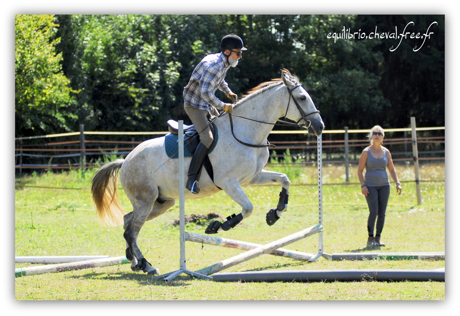 Equilibrio - septembre 2019- Stage barres au sol, cavalettis, obstacle avec Tammy weal - DINO IX, PRE et Dominique