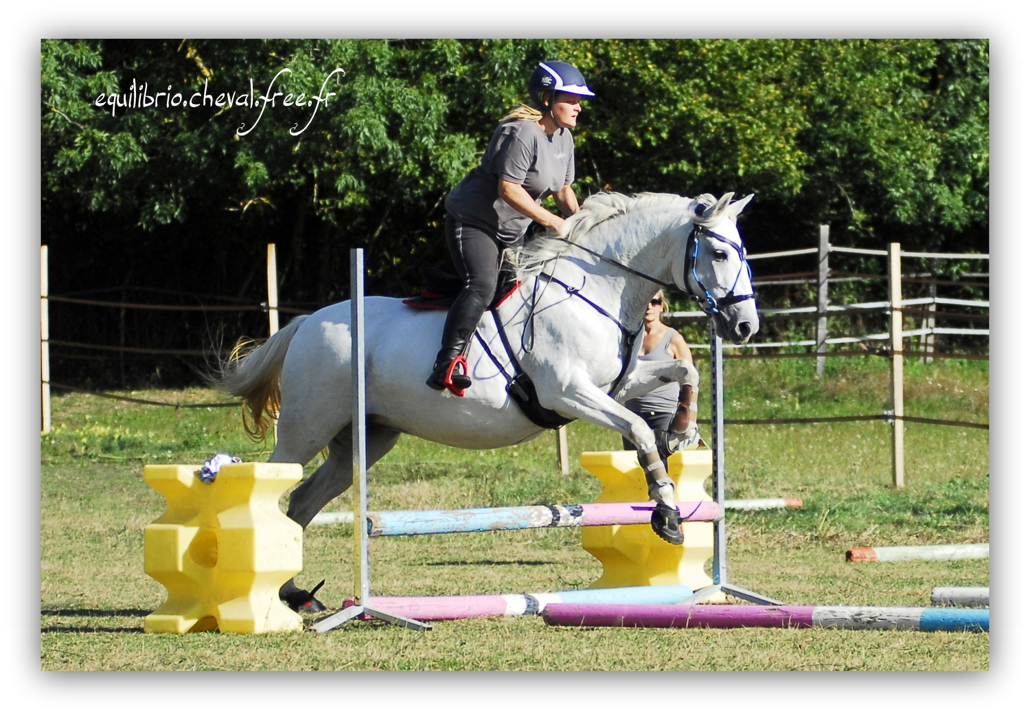 Equilibrio - septembre 2019- Stage barres au sol, cavalettis, obstacle avec Tammy weal - RAEFKA DEL KSAR - Crusado et Nat